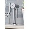 Kingston Brass KS2331KL Industrial Style Bridge Kitchen Faucet with Brass Sprayer, Polished Chrome KS2331KL - alternate 3